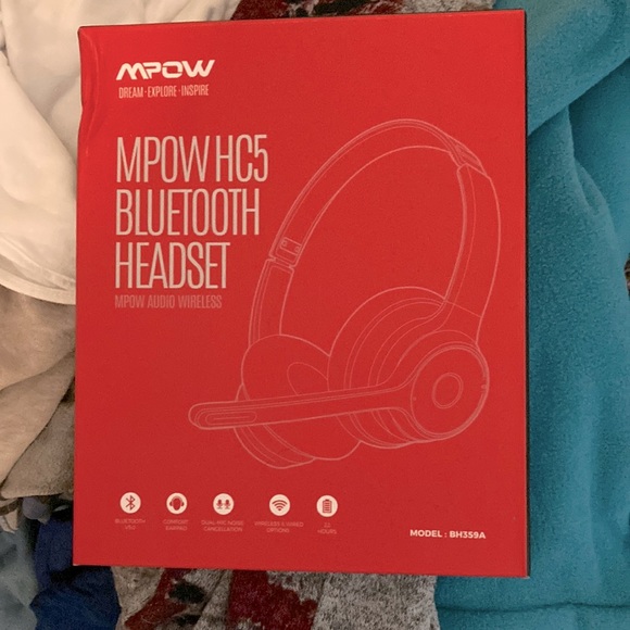 #301 MPOW HC5 Bluetooth Headset-NWT - Picture 1 of 2